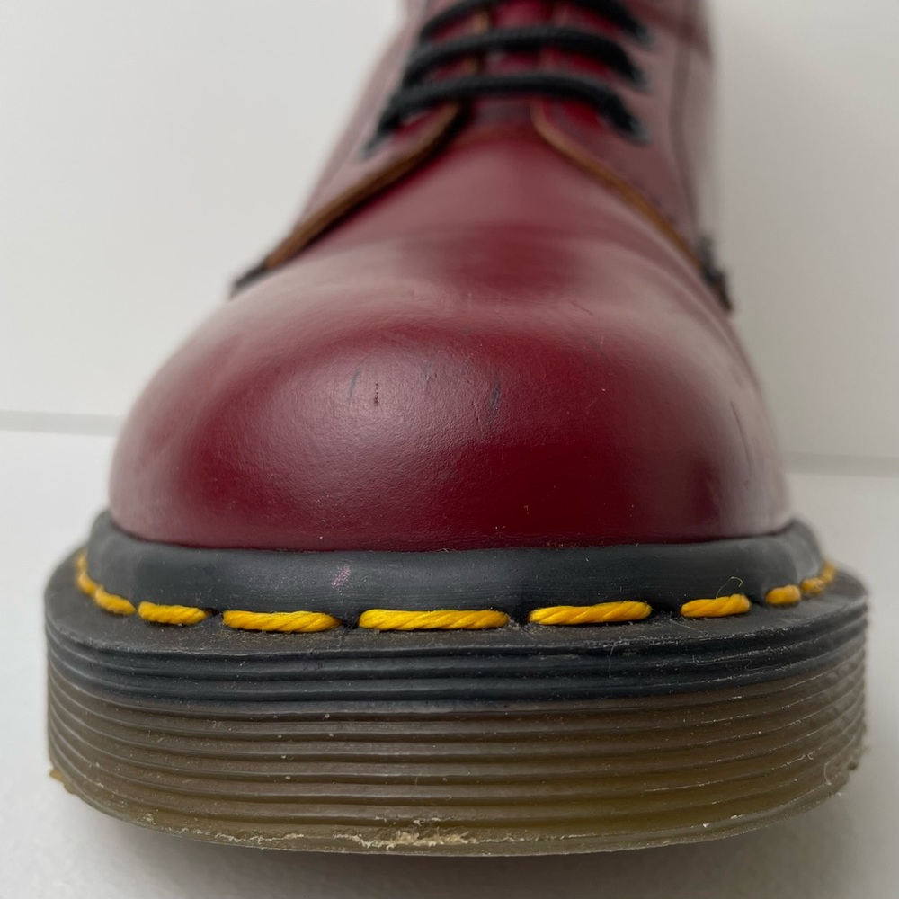 Vintage Dr. Martens 1460 Red Smooth Leather Boots UK 8 - Picture 9 of 16